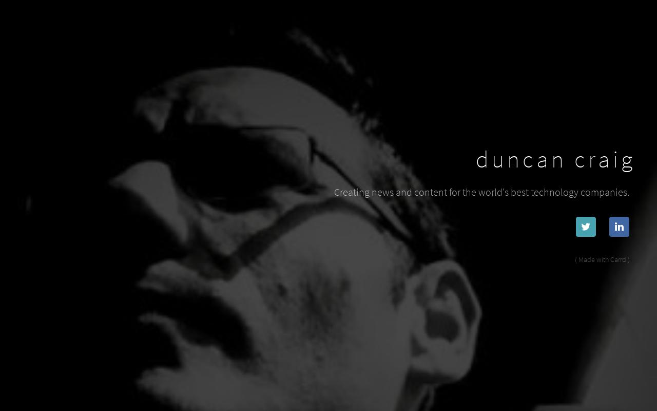 Carrd profile picture for @duncan